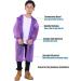 Makonus Kids Raincoat Pack of 2 - Reusable EVA Rain Poncho Jacket for Boys and Girls in Blue/Purple - Buy Online on GoSupps.com