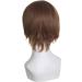 MapofBeauty Men's Short Straight Wig - Light Brown Cosplay Costume - Buy Online on GoSupps.com