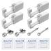 Piercing Kit Include 2 Pack Nose Piercing Kit and 2 Pack Ear Piercing Kit, Simple and Safe to Use, Great for Beginners (Silver)