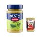 Italian Gourmet E.R. Barilla Basil and Arugula Pesto 190g | Gluten-free Italian pasta sauce with basil and arugula pasta sauce green pesto + gourmet Italian polpa 400g