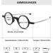 Lanomi Mini Reading Glasses - Blue Light Filter Compact & Foldable Aid for Men & Women - Small Glasses with Black Pocket Etui (2.0x) - Buy Online on GoSupps.com