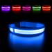 MASBRILL DOGHALLE BAND LUCESSENT USB Charging waterproof LED light neck band For small medium -sized dogs Adjustable Safety Dog collar with 3 lighting modes - blue - M (38-50cm/15-19.7inch) Blue (TC5200)