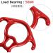 Azarxis 50kN Figure 8 Descender with Ears - Climbing Mountaineering Caving & Abseiling Gear | Black - Buy Online on GoSupps.com