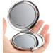 KALLORY Mini Rhinestone Compact Mirror - Double-Sided Hand Held Makeup Vanity Mirror for Women and Girls - Small Purse Mirror with Magnification - Silver - Buy Online on GoSupps.com