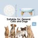 GOODSKY Raised Cat Dog Slow Feeder Bowl with Stand - Ceramic Elevated Anti-Skid Pet Bowl for Healthy Eating - 3 High, 8.5 Wide Fish-bone Blue - Buy Online on GoSupps.com