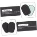 NOLITOY Heel Pad Set - 8 Pairs Shock-Absorption Rear Half Pads for High-Heeled Shoes - Comfort Sole Inserts in Black (9.52x7x0.8cm) - Perfect for Foot Support - Buy Online on GoSupps.com