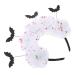 ifundom bat headband halloween party headpiece halloween hair accessories halloween flower hairband halloween headband halloween costumes Party Headdress white cosplay ghost bride decorate