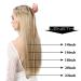 SARLA 14 Inch Short Invisible Wire Hair Extensions - Ash Medium Brown/Ash Blonde - Pack of 1 - Adjustable Headband - Synthetic Hairpieces for Women - Buy Online on GoSupps.com