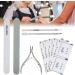 Manicure Tool Set Stainless Steel Cuticle Nippers Pusher File for Nail Polish Removal Suitable for Household and Nail Salon Use - Buy Online on GoSupps.com