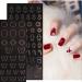 Reusable Airbrush Nail Stickers Stencil - 24 Sheets for DIY Nail Art Designs - French Butterfly Flower Heart Moon Star Christmas Decals - Self-Adhesive Template Tool - Buy Online on GoSupps.com