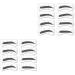 POPETPOP 64 Pairs 8 Eyebrow Stamp Eyebrow Tracer Molds Eyebrow Template Suite Eyebrow Marks Eyebrow Lines 1 count (Pack of 1) As Shownx2pcs