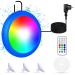 COOLWEST 10W pool lighting with magnet pool lighting LED with 7 m cable pool lighting underwater light with remote control pool lights underwater with 18 LED beads RGB dimmable multiple colors