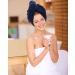 Kinhwa XL Microfiber Turban Towel - Quick Dry & Soft Hair Wrap for Long Dense Hair (2 Pack Navy Blue 70x30 cm) - Buy Online on GoSupps.com