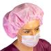 Tronex Pink Disposable 3 PLY SMS Heavy Duty Bouffant Hair Net - 24'' Surgical Caps for Medical, Bakery, and Nurse Hairnets - Buy Online on GoSupps.com