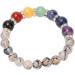 Chakra Bracelet with Crystals | 7 Chakras Meditation & Relaxation | Unisex Stress Relief Bracelet for Energy Balance & Inner Peace - Buy Online on GoSupps.com