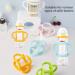 4 PCS Baby Silicone Bottle Handles - Soft Lightweight Holder for Self-Feeding - Easy Grip for Small Hands - Blue, Green, Pink, Orange - Buy Online on GoSupps.com