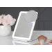 GENUINELY AZUSALV LED Portable  Foldable Makeup Mirror  USB Rechargeable  Smart Touch Mini iPad Sized. Lighted Compact 3 Color Lighting with a Travel Bag and a Magnifying Attachable 5X Mirror- White