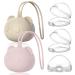 5 pieces of pacifier box for on the go 2 pieces of silicone pacifier storage and 3 pieces transparent plastic pacifier boxes portable dustproof pacifier box silicone pacifier storage box TZ-B