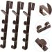 WHAMVOX 3pcs Door Coat Hook Plastic Clothes Hanger Plastic Hangers Towel Door Hanger Kitchen Door Portable 28.5X3.8X2CM Brown - Buy Online on GoSupps.com