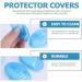 Minkissy Waterproof Ear Covers for Salon - 10 Pairs Blue Silicone Ear Protectors - Buy Online on GoSupps.com