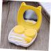 Buifulsic Cartoon Lens Container 2-Pack Travel Case for Contact Lenses with Mirror Yellow Caricature Design - Buy Online on GoSupps.com