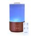BlueHills Premium 4000 ml Tall Essential Oil Diffuser 4L 4 Liter 50 Hour Run with Remote Timer Aroma Humidifier 1 Gallon Big Capacity High Mist Output for Large Room Lights Dark Wood Grain T402 4000ML-T402