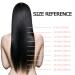 Elailite Real Hair Clip-In Extensions - 20cm 45g 8-Part Set 18 Clips - Smooth Full Head Natural Black #1B - Buy Online on GoSupps.com
