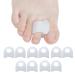 Sumiwish Gel Toe Separators 10 PCS Bunion Corrector Toe Straightener for Overlapping Toe Big Toe Spacer Great for Bunion Pain Relief White
