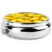 Buy Yellow Banana Portable Metal Pill Box - Round Mini 3-Compartment Design for Small Pills - Travel-Friendly Hinged Fastening - International Shipping Available - Buy Online on GoSupps.com
