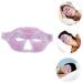 Fomiyes 3ST Half Mask - Reusable Cool/Warm Eye Flaps | Ice Heat Compress Travel Eye Mask - Violet Double-Sided PVC | International Shipping - Buy Online on GoSupps.com