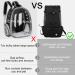 1-25KG Dog Carrier Bag with Drawstring Head Out Design Ventilated Pet Backpack for Small Medium Dogs Daily Puppy Carrier for Walking Outdoor Safety/Comfortable/Lightweight L Black - Buy Online on GoSupps.com