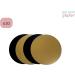 10 Cake Boards 15cm - Double Sided Gold/Black Round Cardboard Pastry Base - Buy Online on GoSupps.com