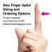 Rolyan Stax Finger Splint Size 3 - Individual Splint for Finger Support - Buy Online on GoSupps.com
