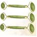 Minkissy 3Pcs Anti-Fold Gua Sha & Jade Face Roller Set | Facial Massage Tools for Skin Care | Double Head Iron Frame - Buy Online on GoSupps.com