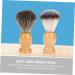 2PC Professional Shaving Brush Set - Wooden Duster Brushes for Men | Perfect Gift for Barbers & Shaving Enthusiasts - Buy Online on GoSupps.com