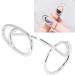 Stylish Finger Nail Ring Electroplated Copper Exquisite Firm Sturdy Finger Nail Cover Ring Birthday Gift for Festival Party for Dating Gathering(3044 Platinum) - Buy Online on GoSupps.com