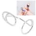 Delicate Finger Nail Cover Ring - Unique Stylish Design for Women | Perfect for Festivals & Dates - 3044 Platinum - Buy Online on GoSupps.com