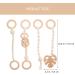 Beavorty 3pcs Wood Baby Play Gym Toy Set - Nordic Style Teething Grasping Nursing Pendant - Wooden Hanging Baby Toys for Infants - Rockers Bouncers - Christmas Gift - Buy Online on GoSupps.com