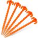 Hikemax 10-Inch Spiral Plastic Tent Stakes 15 Pack - Heavy Duty Beach Tent Pegs for Camping, Backpacking, Gardening - Buy Online on GoSupps.com