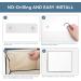 YINEU Shower Mirror with Storage - 14.5 x 12 Foldable Bathroom Organizer for Shaving - Wall Mounted Locker Mirror for Shower Accessories - Buy Online on GoSupps.com