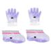 POPETPOP 2 Pairs Wax Gloves Paraffin Wax Gloves Paraffin Bath Accessories Heated Mittens Foot Spa Cover Paraffin Hand Bags Spa Gloves Purple Set of Feet Non-woven Fabric Work Heater