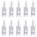 12 Pins Microneedling Pen Replacement Cartridges 10 Pcs - Derma Auto Pen Bayonet Slot Cartridges for Dr Pen M5 / M7 / N2, Angel Kiss A9 / S65 / K3892, Disposable Replacement Accessories