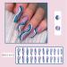 Srutueo 24Pcs Colorful Ballet False Nails DIY Manicure Glitter Nails European and American Wear Nail Patch - Buy Online on GoSupps.com
