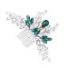 Didiseaon Bridal Comb Hair Decorations Bride Hair Clip Hair Teasing Comb Decorative Hair Clips Hair Side Comb Rhinestone Hair Clip Accessories The Side Alloy Dinner Party Hair up