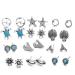 Feylie Earrings Set - 12 Pairs Boho Turtle & Naval Esters Jewelry Decor | Perfect Gift Idea - Buy Online on GoSupps.com