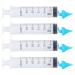 EATC Ear Irrigation Syringe Extended Head Ear Syringe Portable Wax Remover 20ml 30ml Soft Tip 4 Pieces for