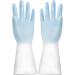 NGUMMS Rubber Gloves - Rubber Kitchen Gloves | Household Dishwashing Cleaning Rubber Gloves for Kitchen Household Chores Gardening Blue - Buy Online on GoSupps.com