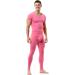 QiaTi Men's Long Johns Bottoms - Comfortable XL Pink Long Johns Underwear for Men | International Shipping Available - Buy Online on GoSupps.com