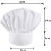 Unisex Elastic Chef's Hat for Kitchen & Restaurant - 1 Piece White Cooking Hat Perfect for Home & Hotel Use - Buy Online on GoSupps.com