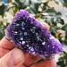 Natural Amethyst Cluster Quartz Crystal geode Specimen Suitable for Home HOMEZHOU (Size : 160-190g)
